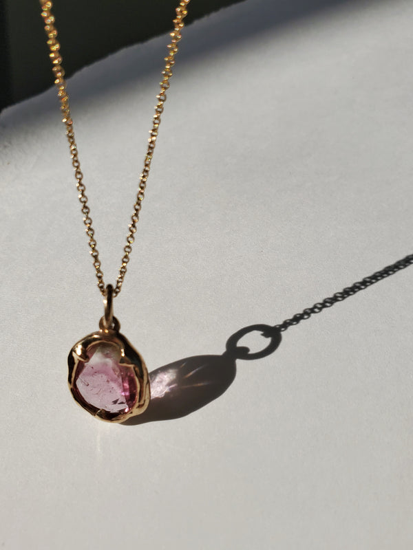 Watermelon Tourmaline Necklace Melt 001