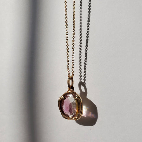Watermelon Tourmaline Necklace Melt 002